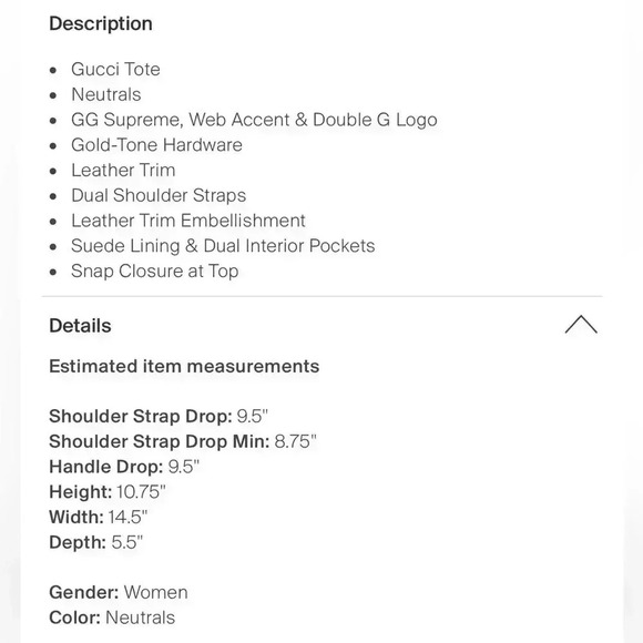 Gucci GG Supreme Ophidia Medium Size Retails For $2590 Dollars. - Picture 16 of 16